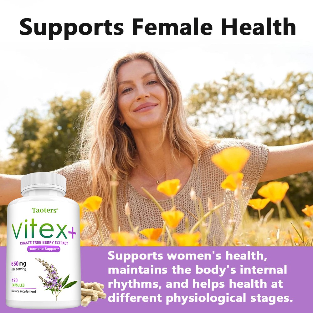 Vitex 650 mg 120 Capsules Support Menopausal Symptoms Fertility Hormone Balance