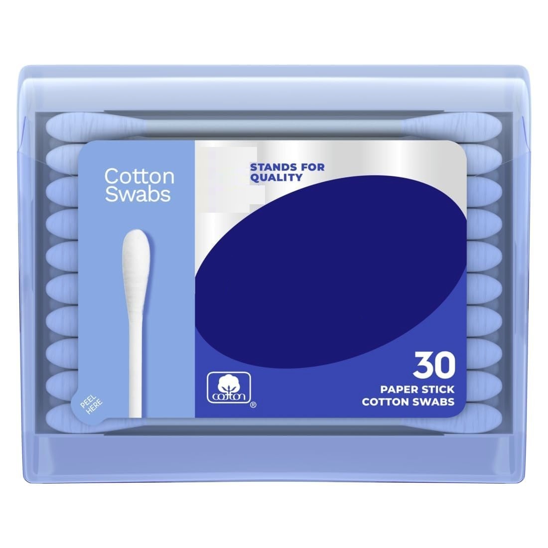 Cotton Swabs Travel Pack 30 Count Portable Ear & Beauty Swabs