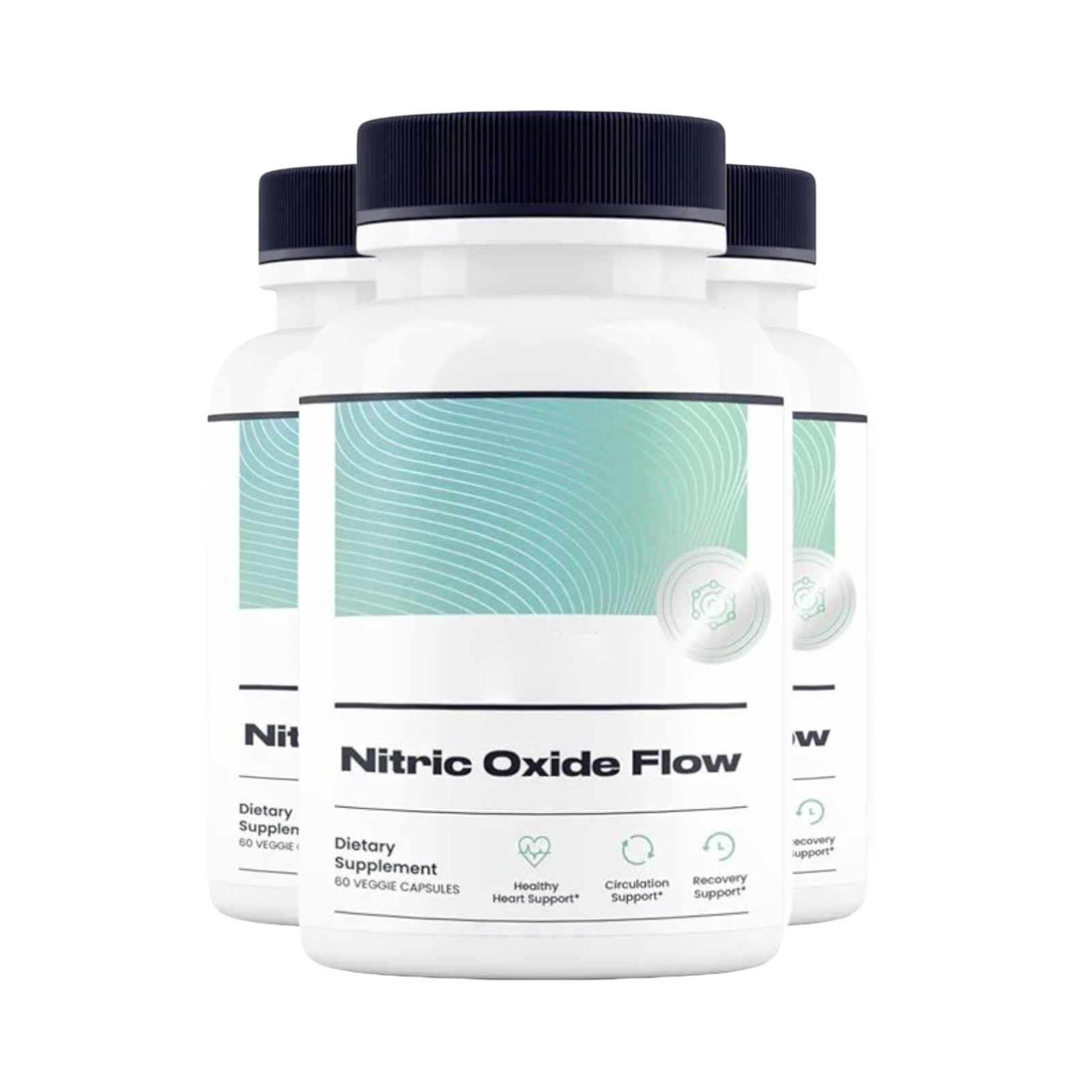 3-Pack Nitric Oxide Flow – Blood Pressure Circulation Support – Capsules 180