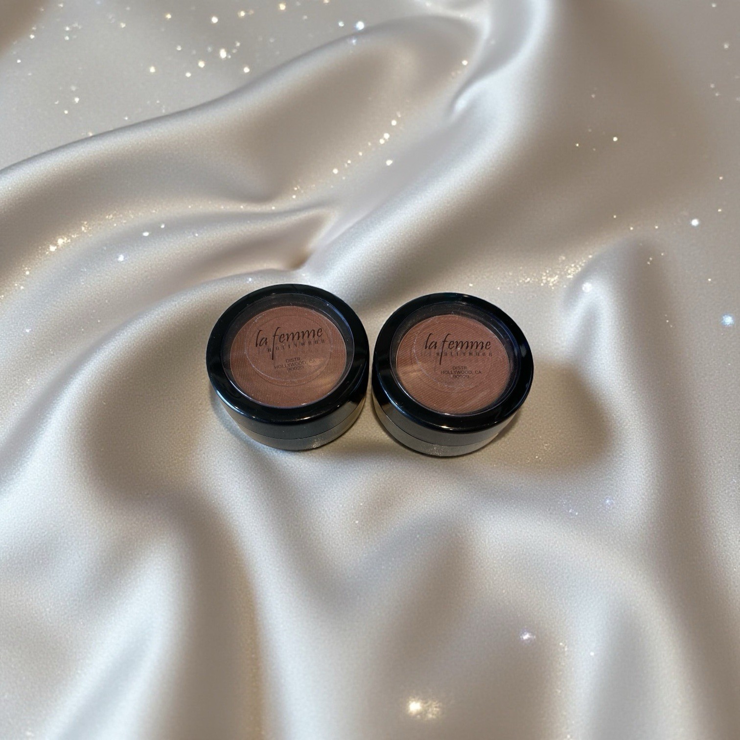 Set of 2 La Femme Cosmetics Makeup Ultra Pearl Eye Shadow 0.07 oz BROWN New