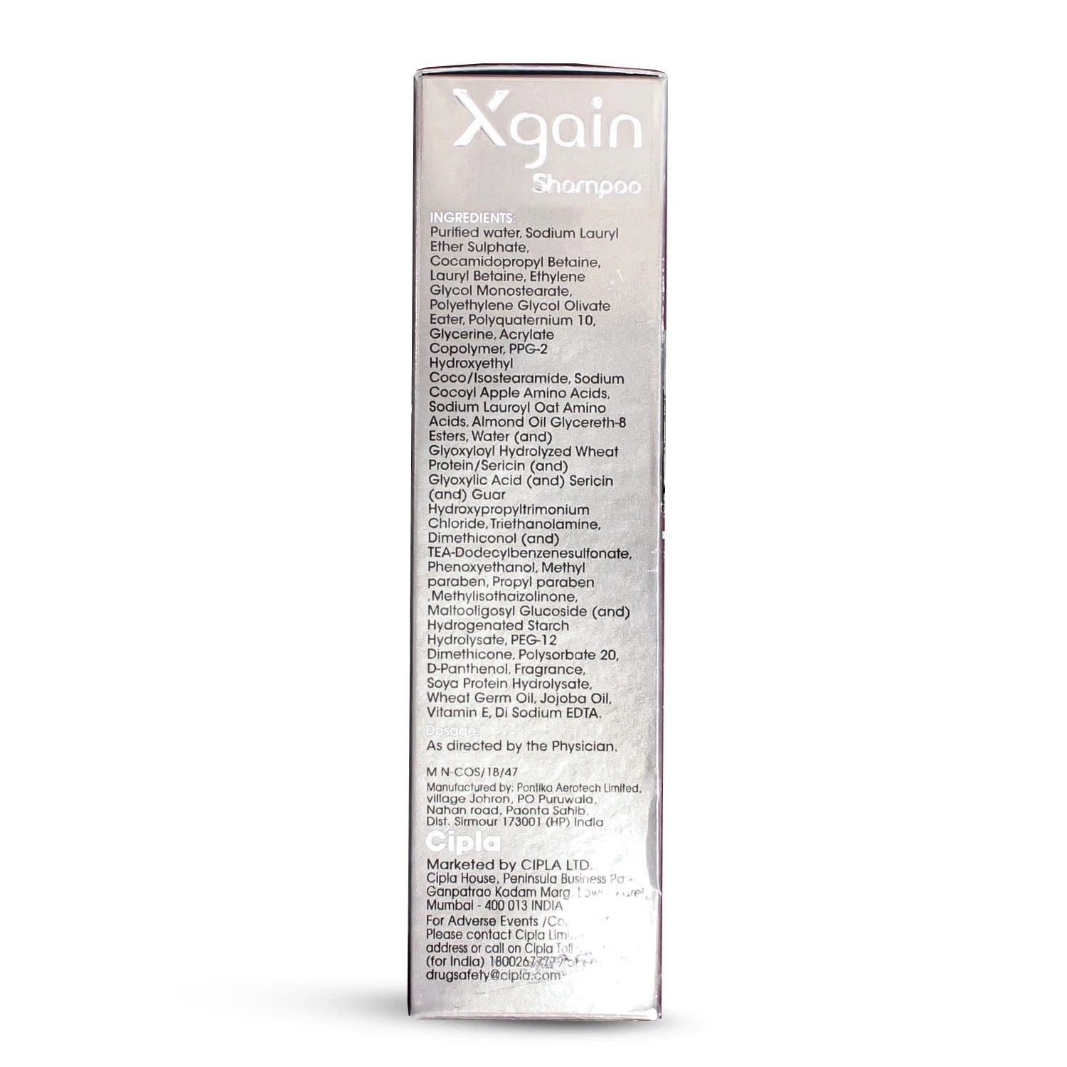 Cipla Xgain Shampoo| 2 in 1 Volumzing Formula| pH balanced- 100ml ( Pack of 2)