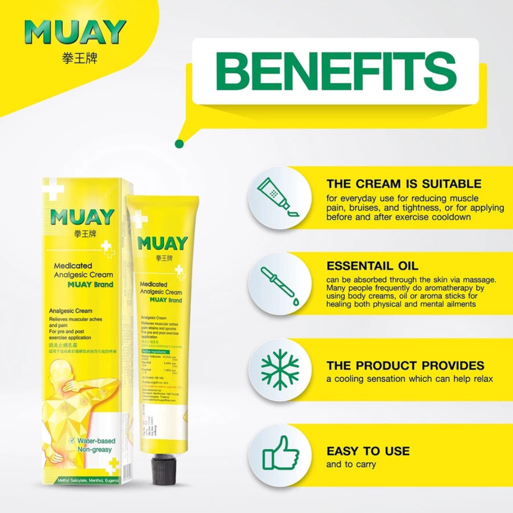 6 x Namman Muay Thai Boxing Cream 100g Liniment Warm Massage Oitment ORIGINAL