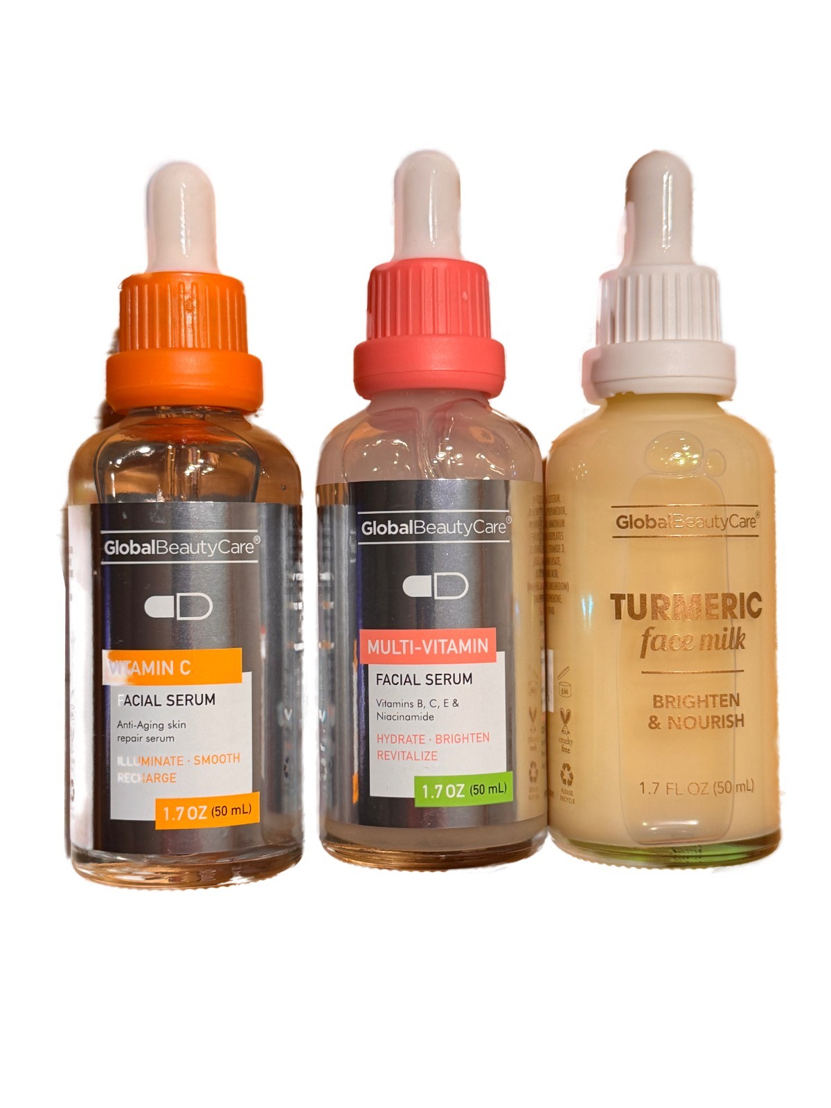 facial Serum Set Turmeric Face Milk Vitamin C & Multi-Vitamin