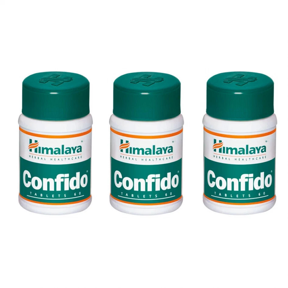 3 packs X Himalaya Confido Tablets (60tab) Tablets/ free shipping