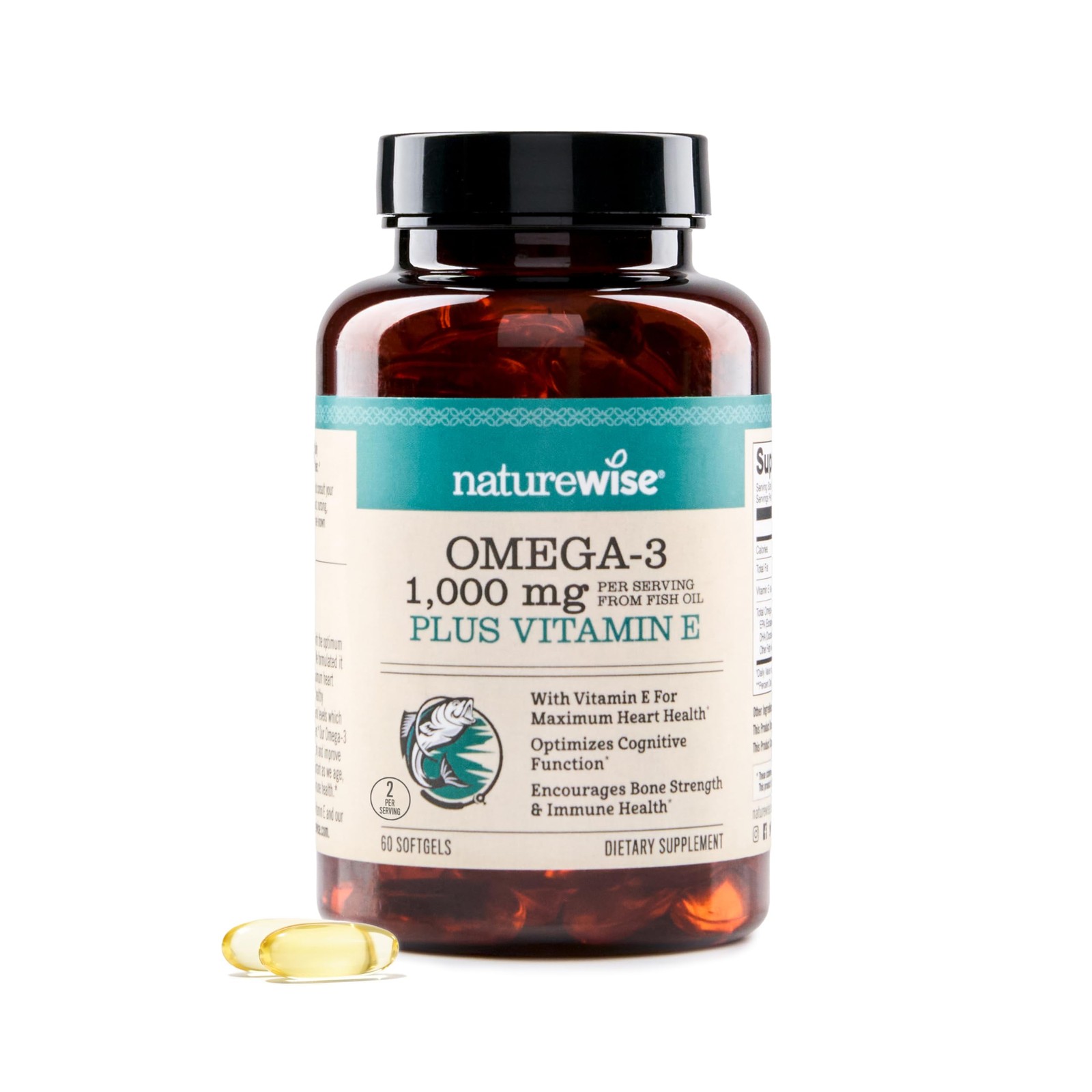 Extra-Strength Omega 3 Fish Oil Supplement – 1000mg per Serving – 600 EPA & 4…