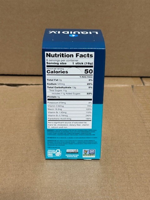 LIQUID I.V. Hydration Multiplier – Electrolyte Drink Mix Watermelon 8 Ct 12 Pack