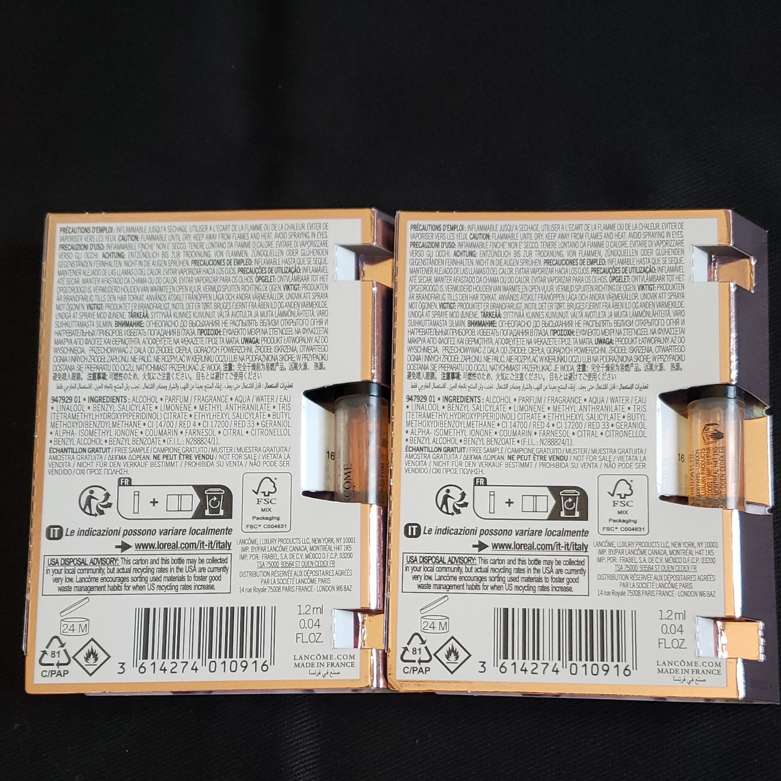 Lancôme La vie est belle Eau de Parfum Spray Sample 0.04 fl oz