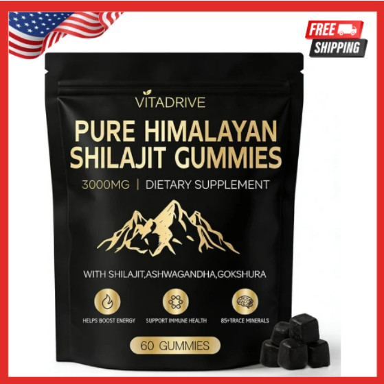 Pure Himalayan Shilajit Gummies with 30 Count (Pack of 1)