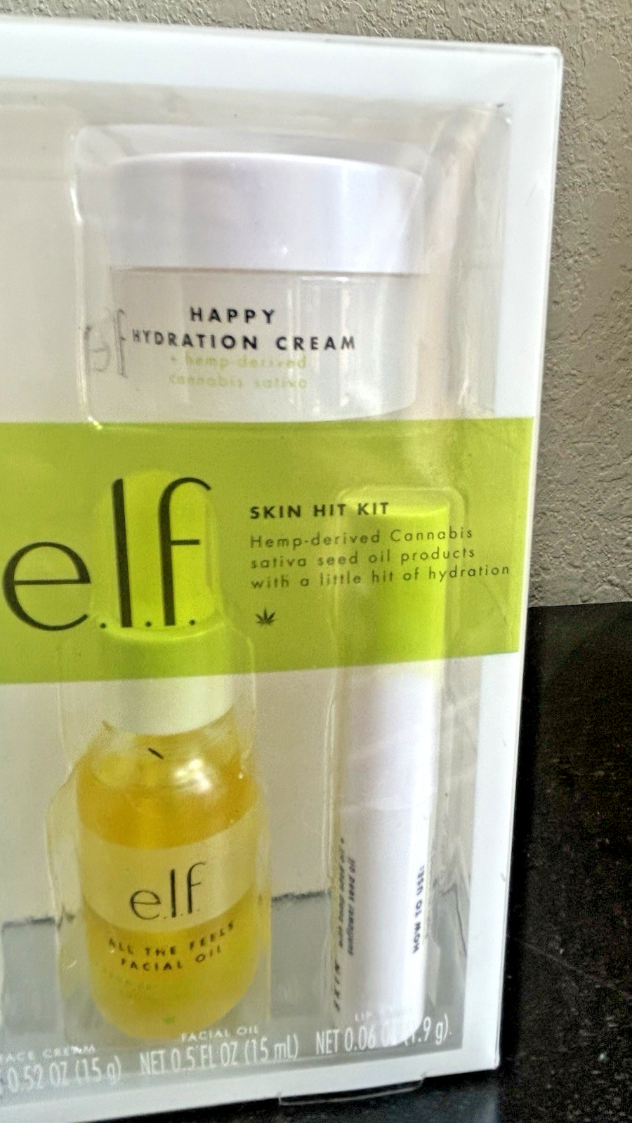 e.l.f. Skin Hit Hemp Derived Cannabis Sativa Kit – Cream – Oil – Balm – Primer