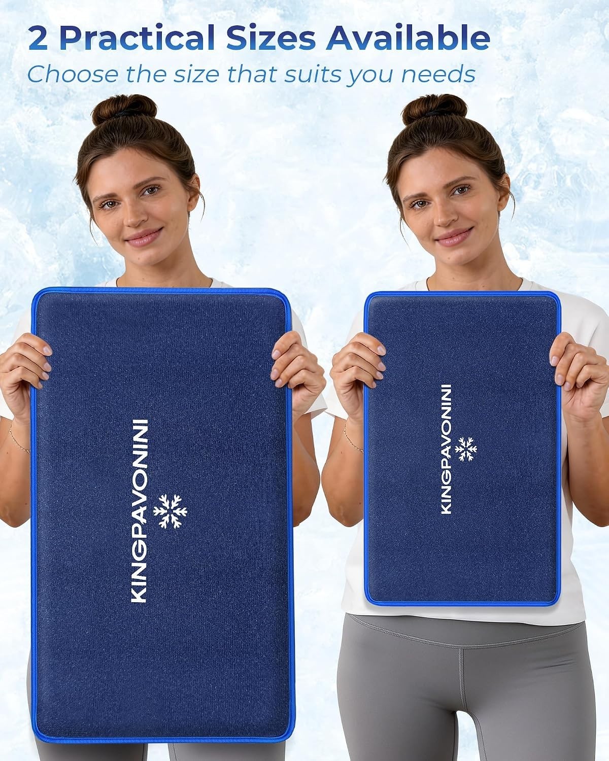 Dual-Layer Gel Ice Pack – Soft, Flexible Cold Therapy for Back, Knee & Shoulder