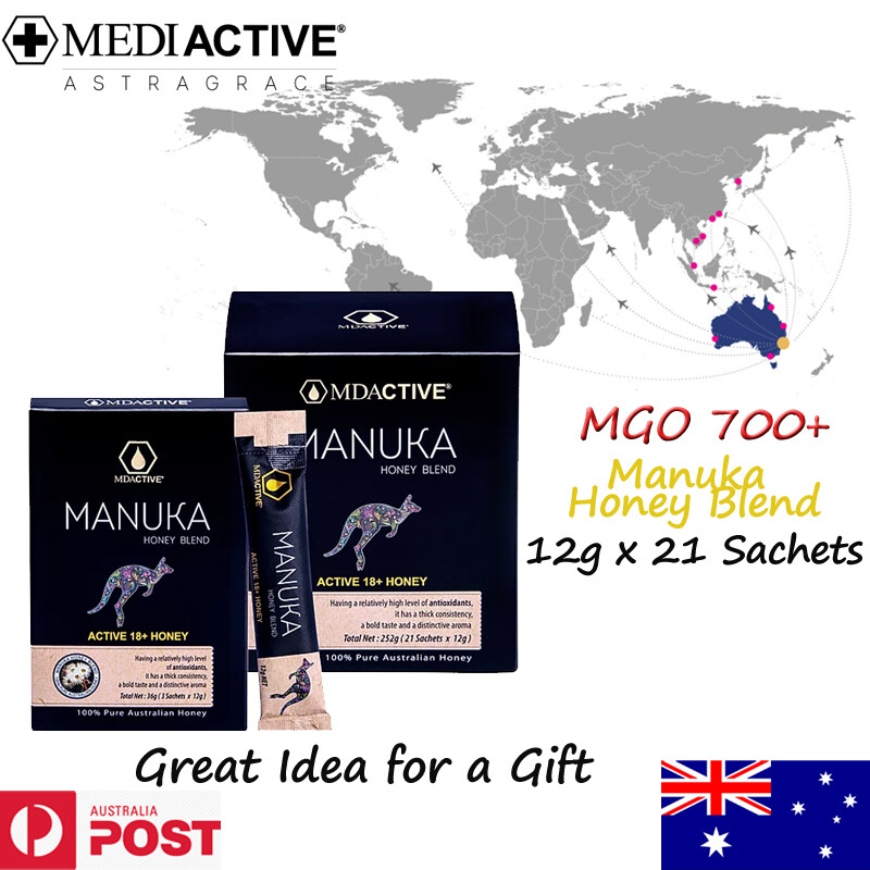 MediActive Manuka Honey Blend sachet 252g (12g x 21ea) MGO 700+ Antioxidant