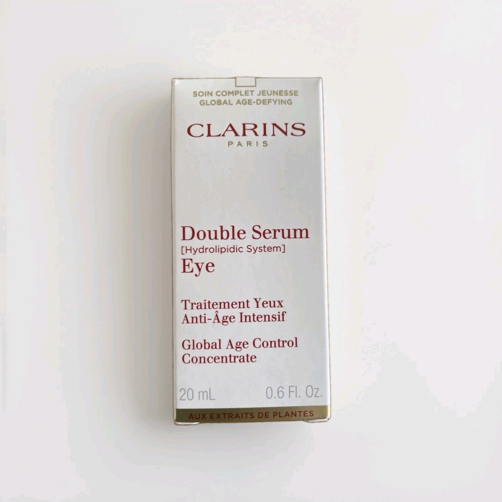 Clarins Double Serum for Eyes 0.6 oz | Global Age Control Concentrate AUTHENTIC