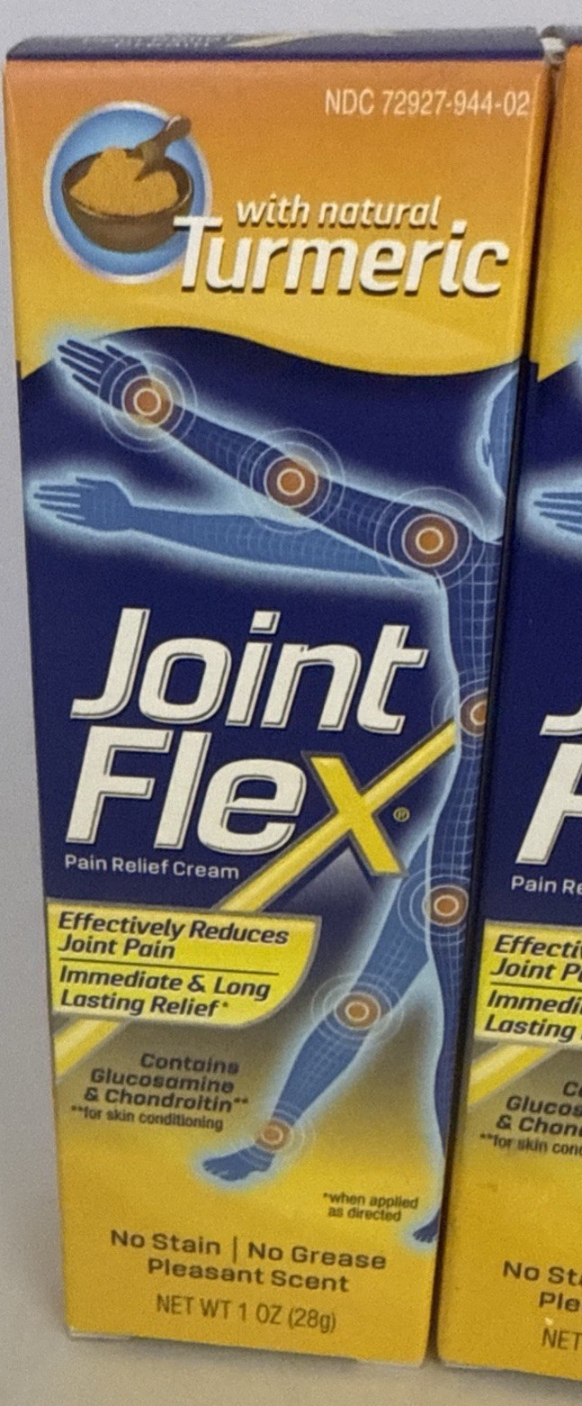JointFlex Pain Cream with Turmeric Arthritis Pain Travel size 1 Oz Qty 3