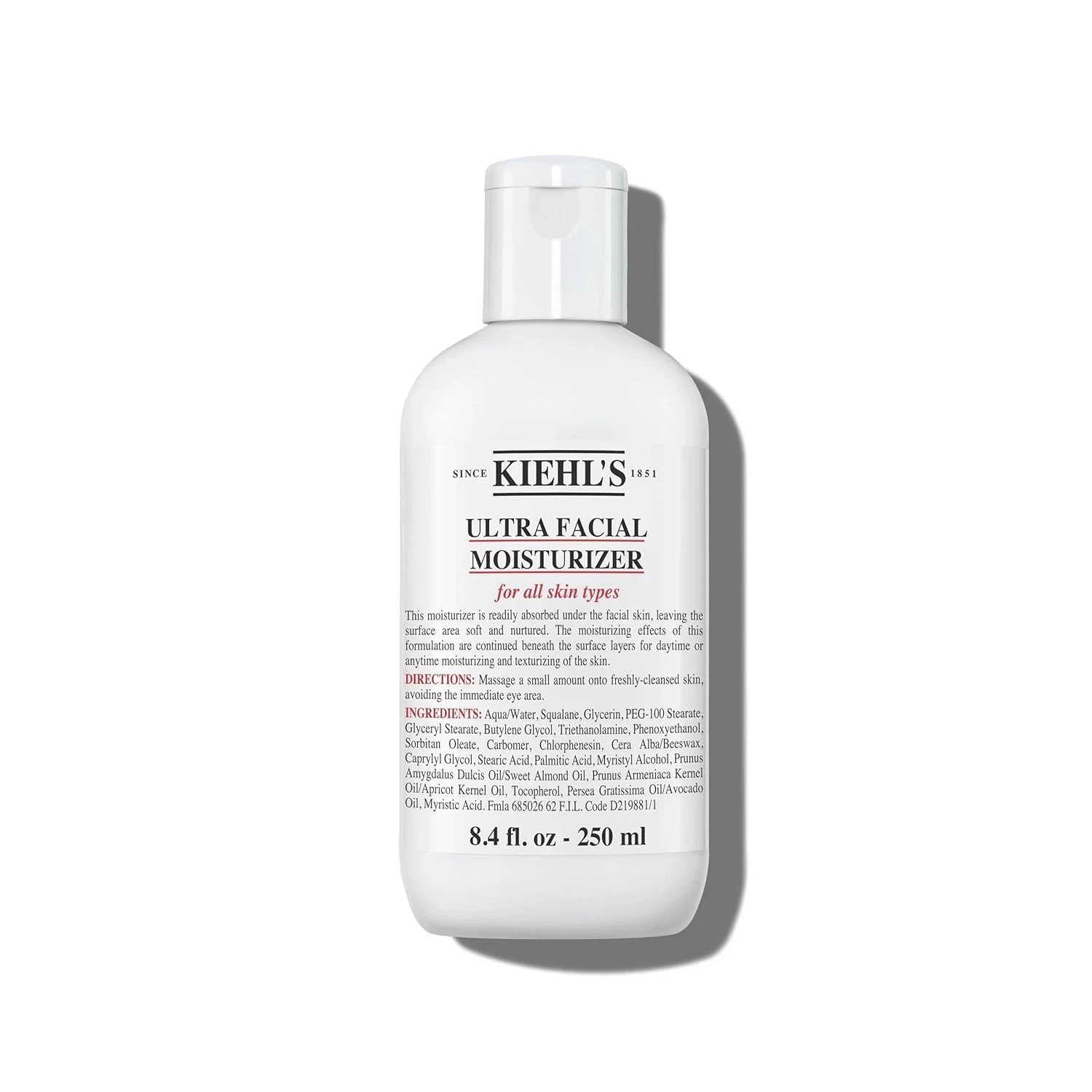 Kiehl’s Ultra Facial Moisturizer 8.4 oz / 250ml | 24H Hydration | All Skin Types