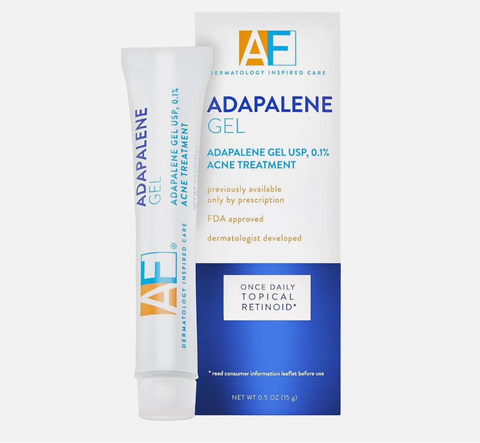 Acne Free Adapalene Gel 0.1%, Once-Daily Topical Retinoid Acne Treatment, Dermat