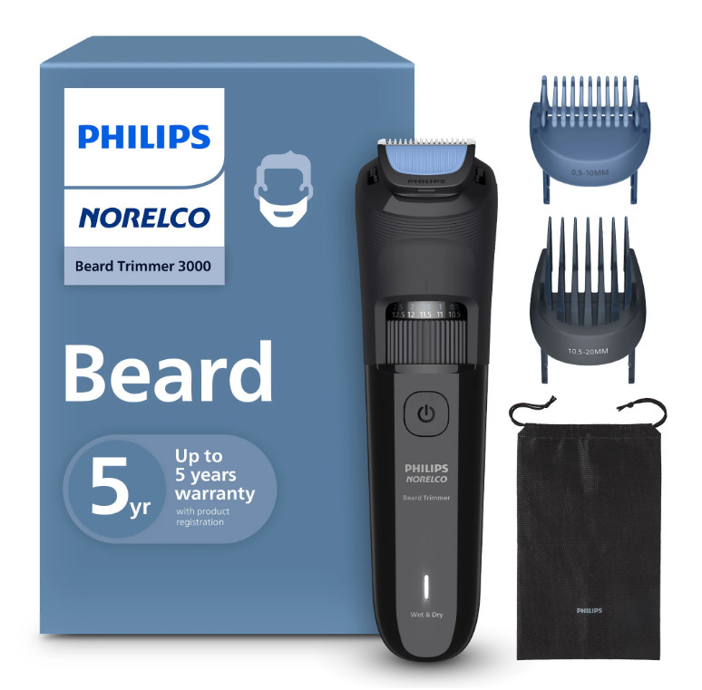 Philips Norelco Beard Trimmer 3000 BT3620 40 Settings Waterproof