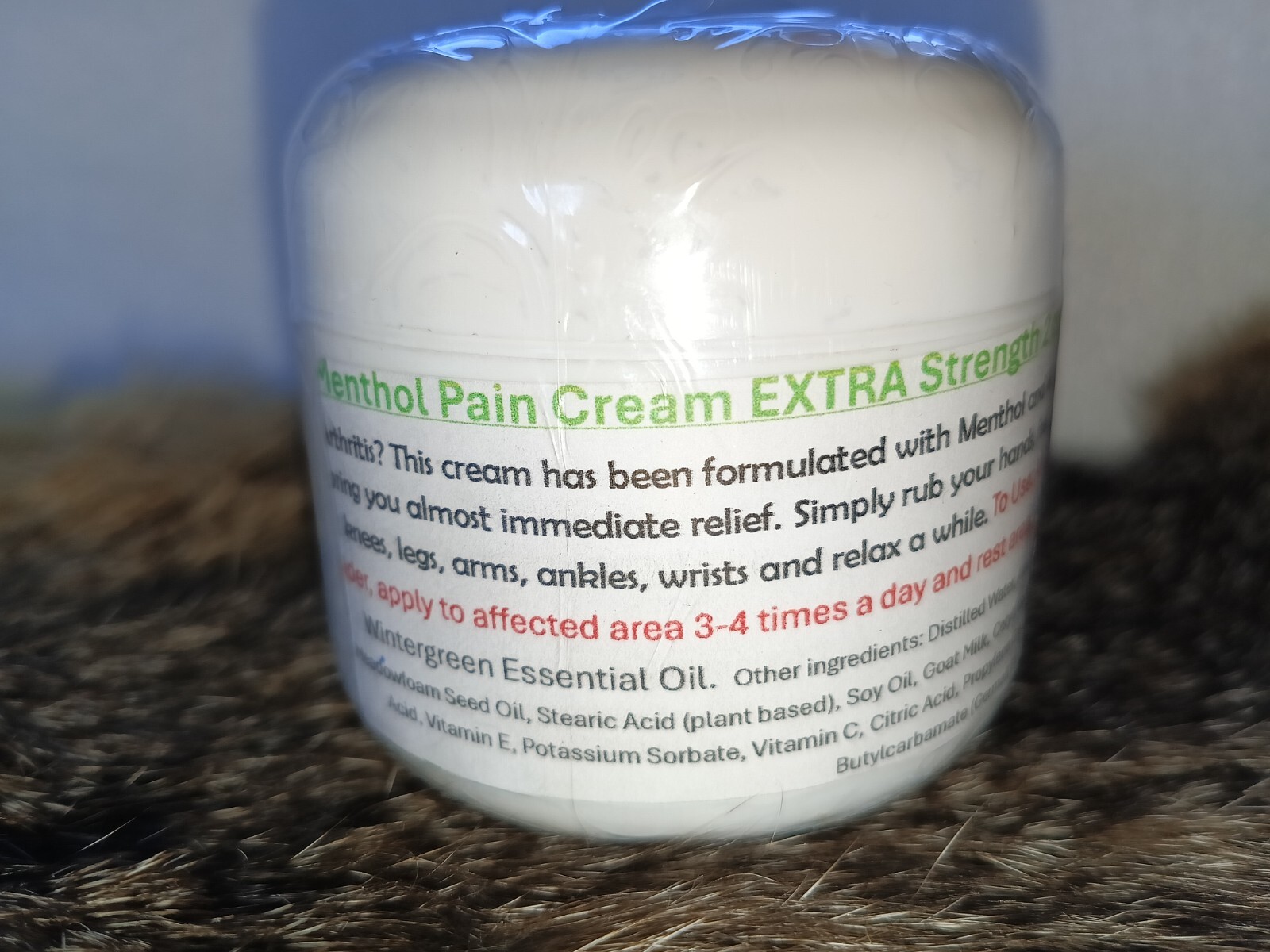 Menthol Pain Cream EXTRA Strength 2 oz