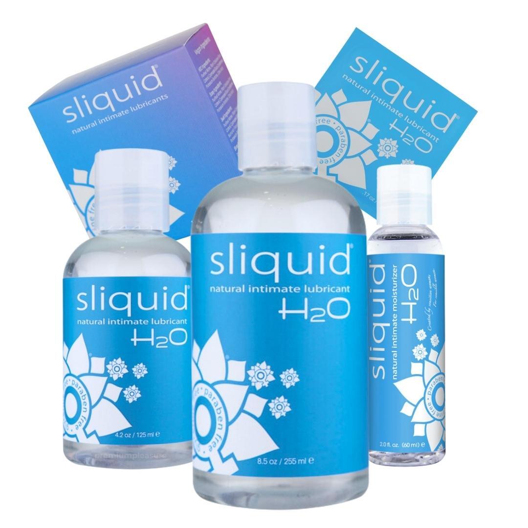 Sliquid Naturals H2O Personal Lubricant Water-Based Unscented – 2, 4.2 or 8.5oz