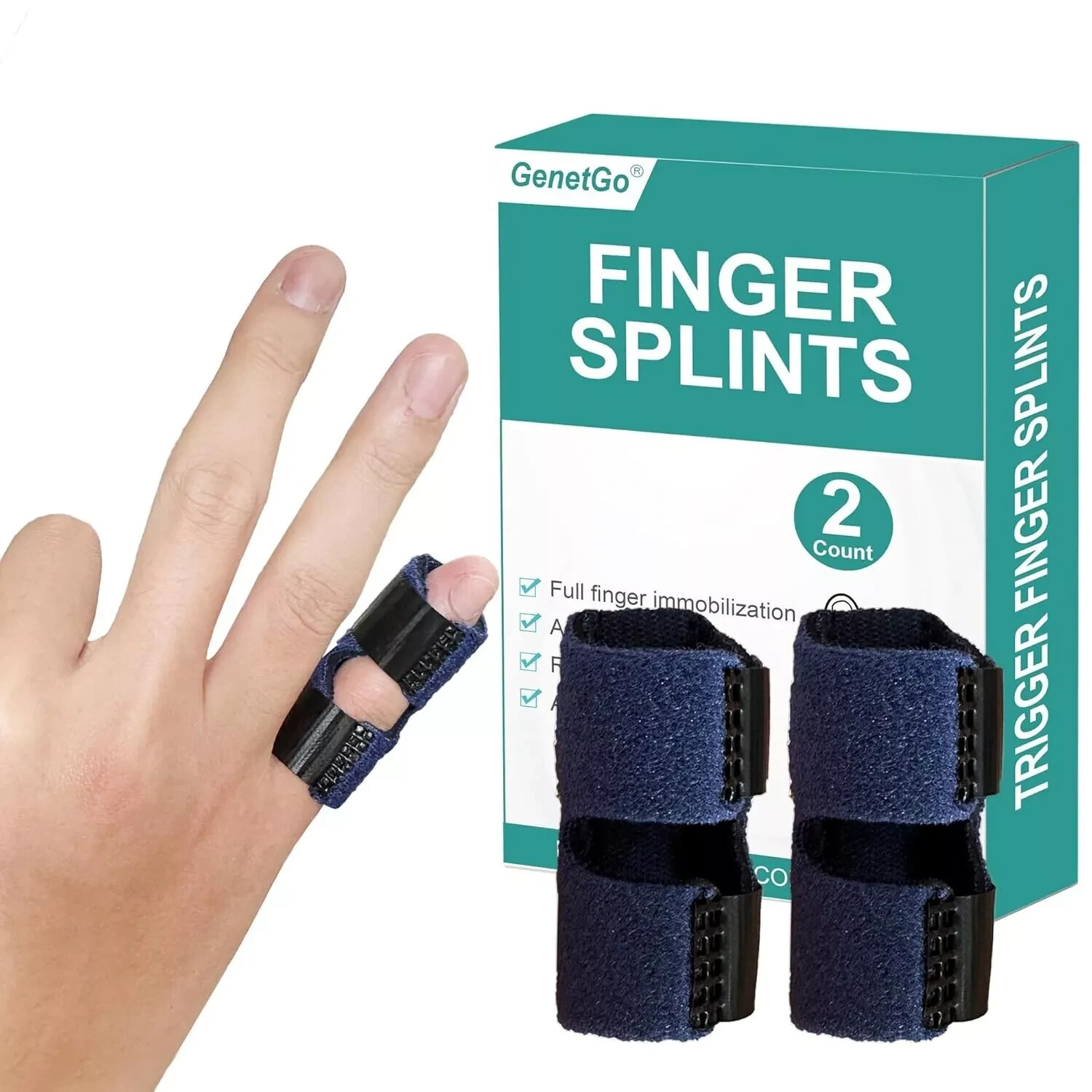 Small Trigger Finger Splint Pinkie Finger Brace for Broken Finger – 2 Pack…