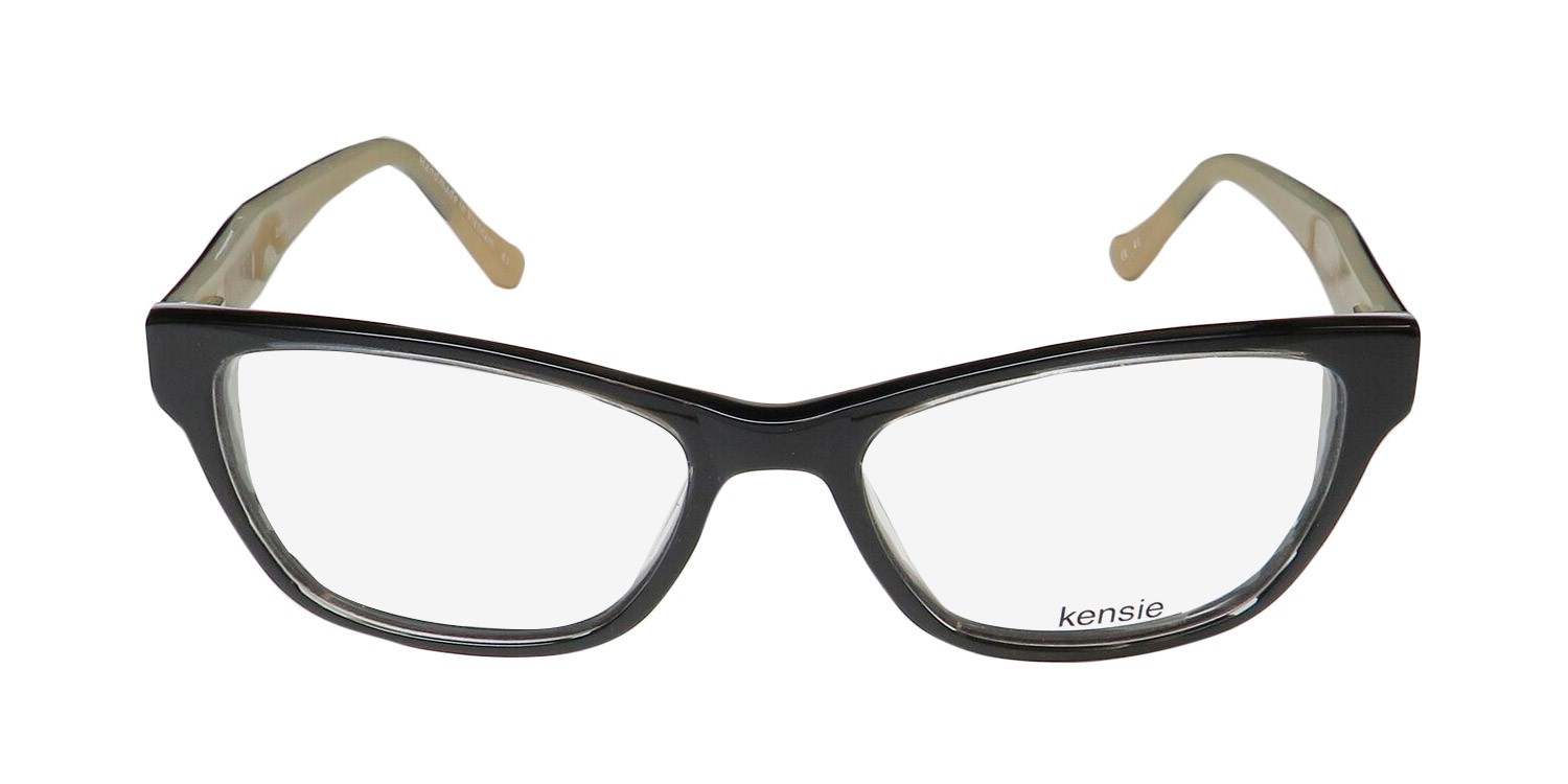 NEW KENSIE LOVELY EYEGLASSES 51-16-135 BLACK CAT EYE BK FULL-RIM WOMENS PLASTIC