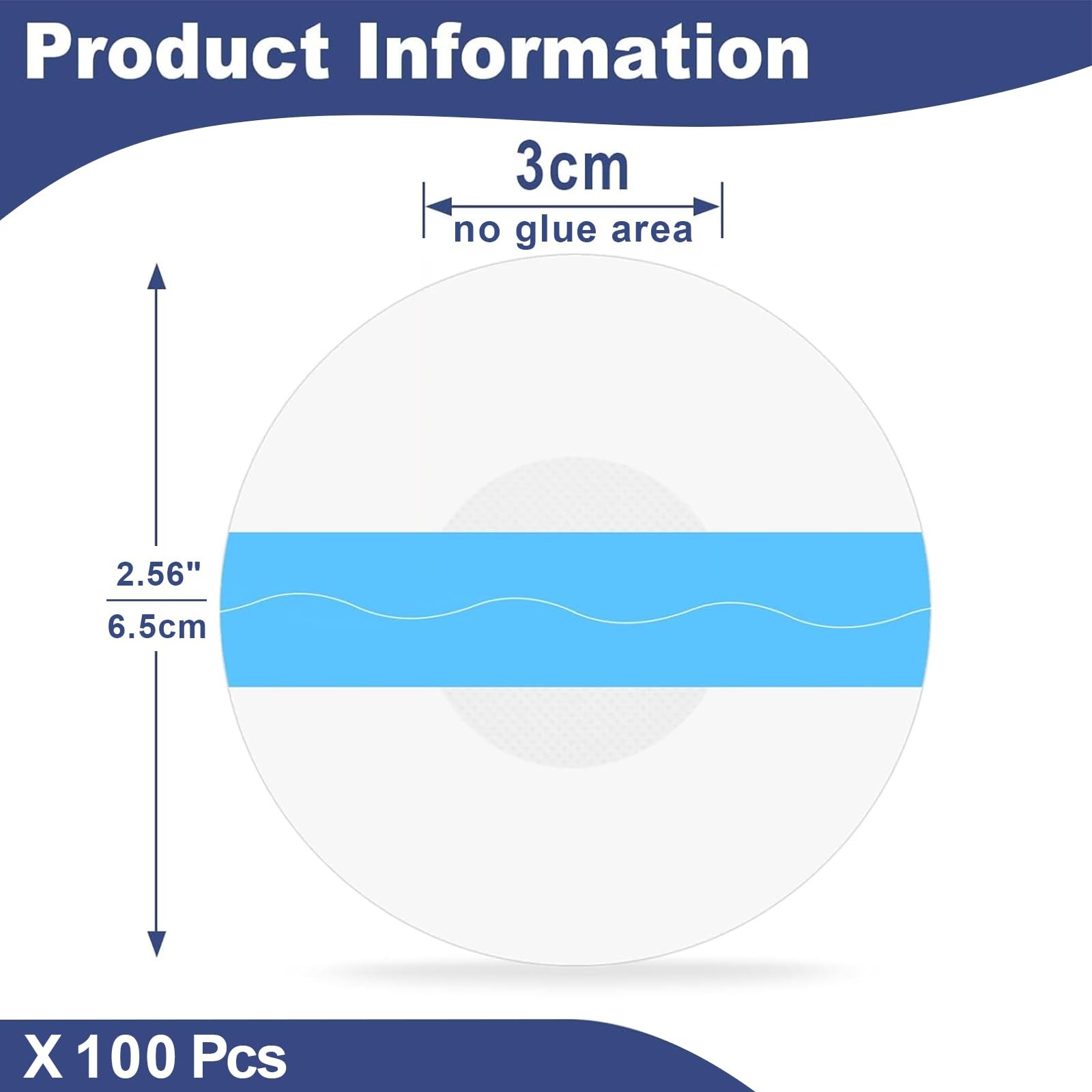 100Pcs Libre 3 Plus Sensor Covers Waterproof Freestyle Clear Adhesive Patches…
