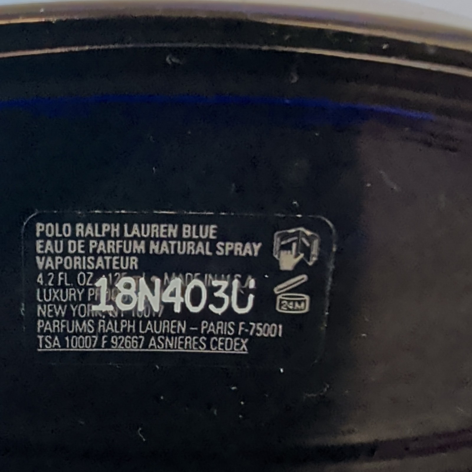 Ralph Lauren Polo Blue Eau de Parfum Spray, Regular Size 4.2 fl oz RARE