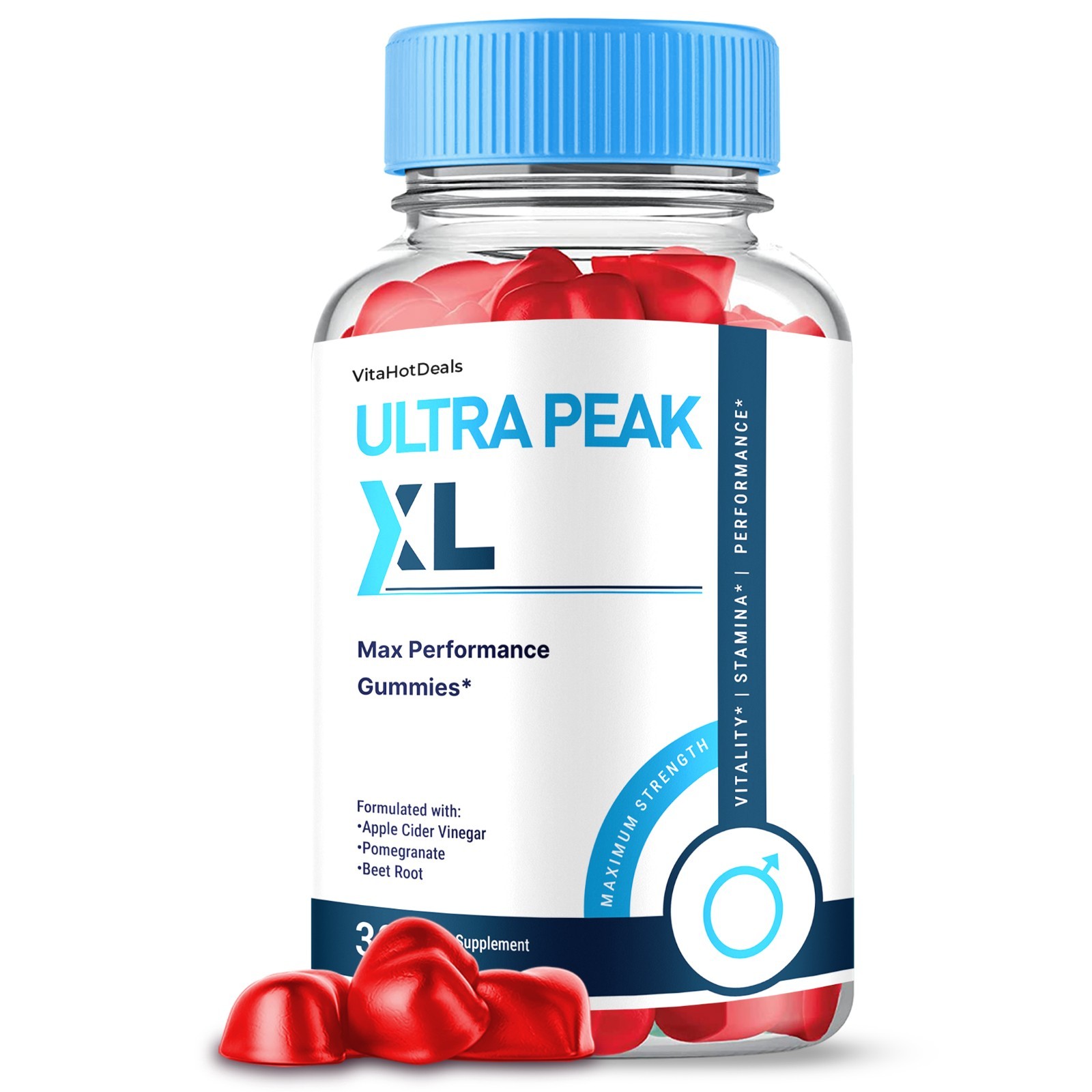 Ultra Peak XL Gummies, Max Strength, UltraPeak XL Supplement (2 Pack)