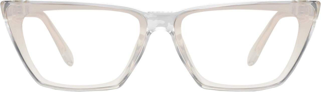QUAY Australia Bad Habit Designer Reading Glasses Clear Cat Eye 65mm