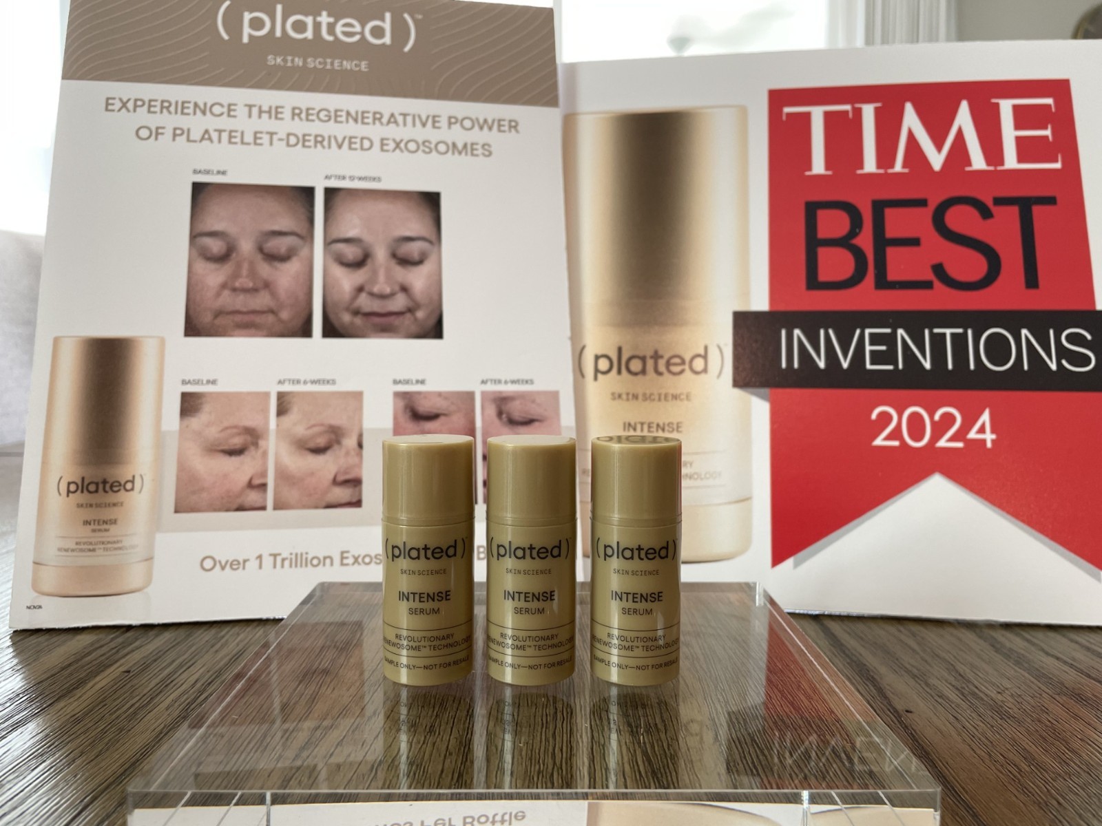 Plated Skincare Intense Serum 15ml (3*5ml) exp 2027 NO BOX FREE SHIPPING