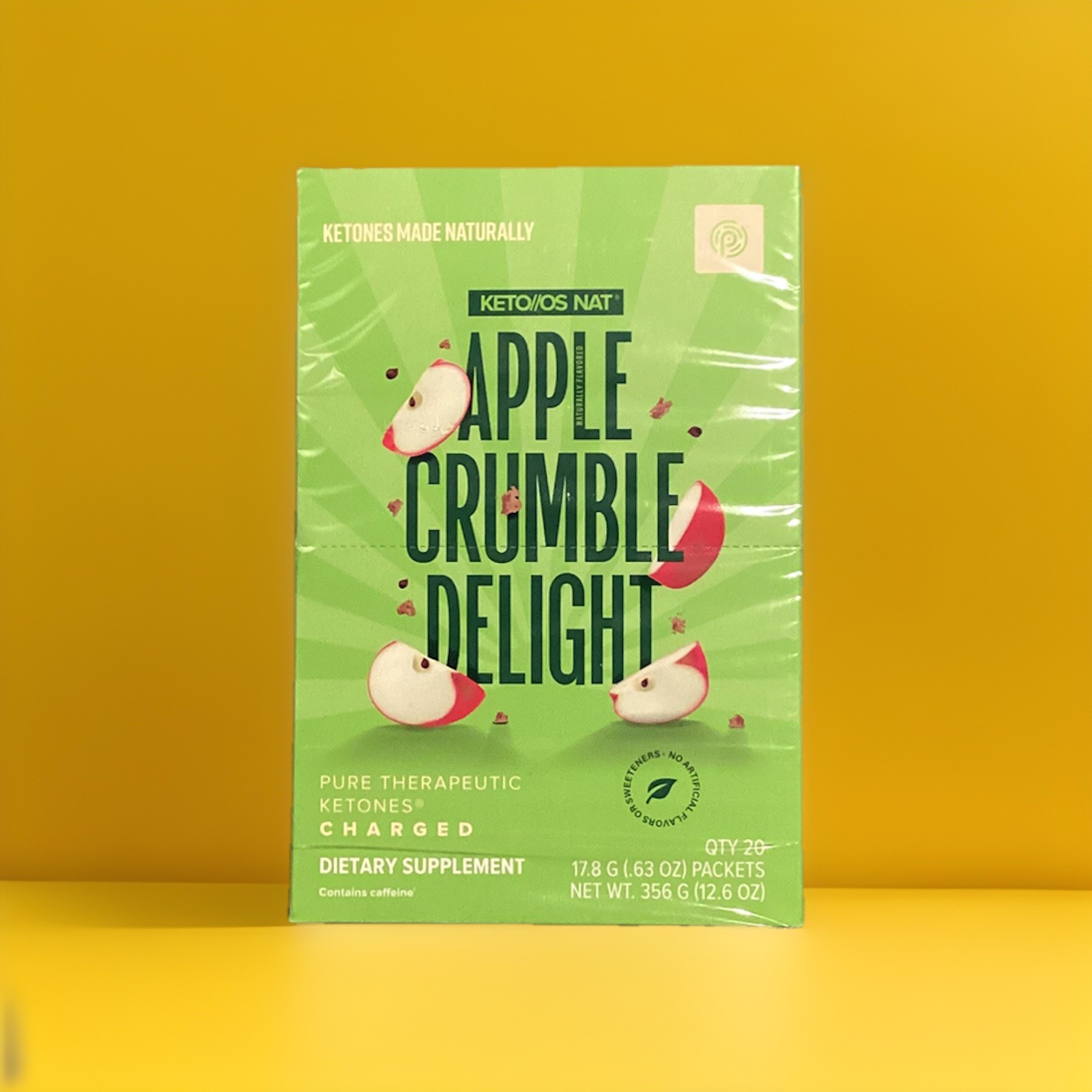 🔥 Pruvit Ketones Keto OS Nat APPLE CRUMBLE DELIGHT CHARGED. 20 Pk. EXP:04/2027