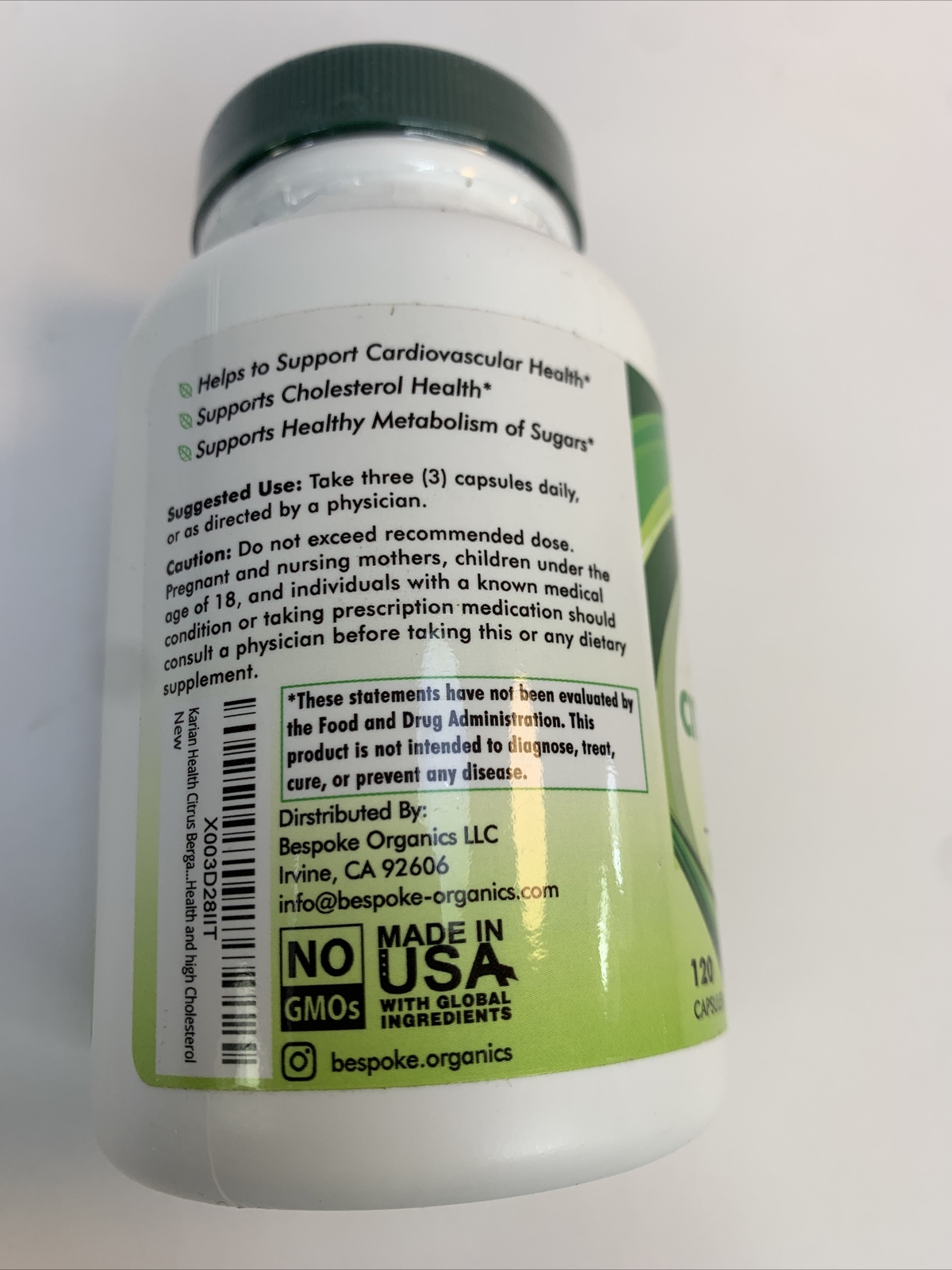 Marian Health Citrus Bergamot Extra Cholesterol Health Blend 120 Caps