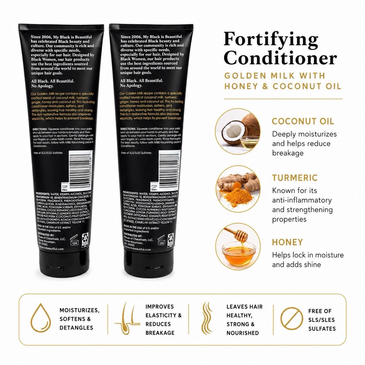 TWO PACK – My Black is Beautiful Fortifying Conditioner Moisturizing 8.4 Fl Oz