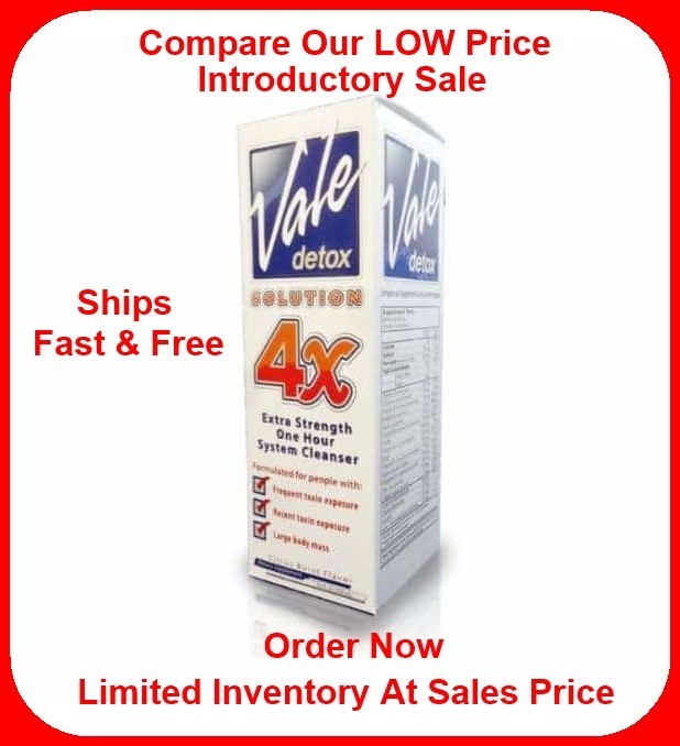 Vale Solution 4x Detox Drink Citrus Burst Flavor 20 Fl Oz – Free Shipping