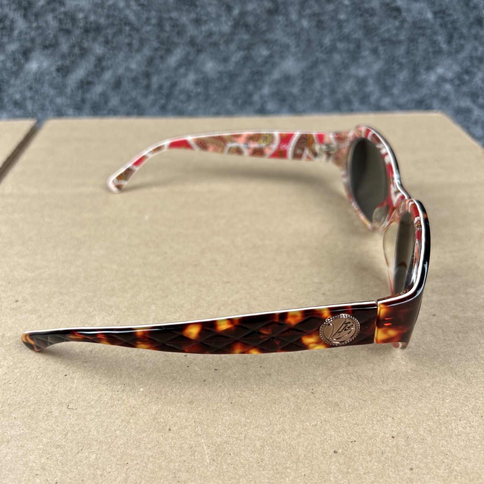 Vera Bradley Sunglasses Frames Only Rosy Posies Samantha 58-19-130. G149