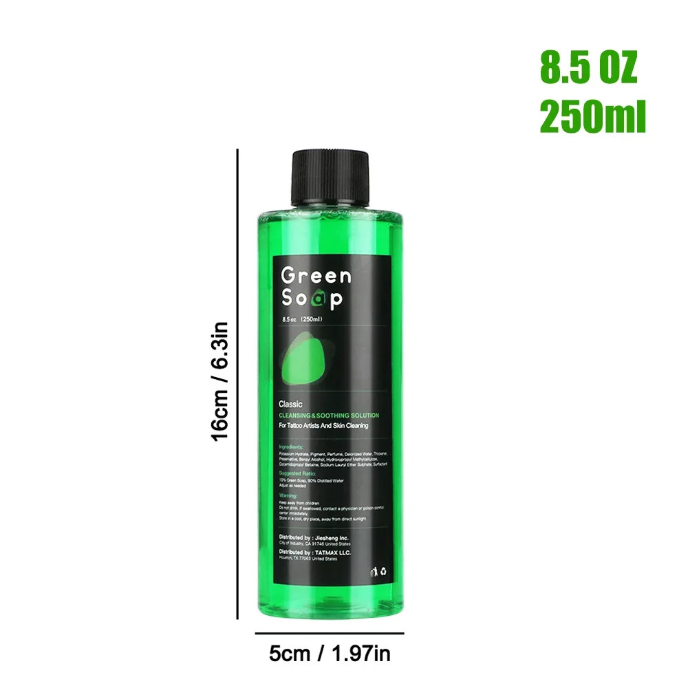 Ultra Concentrated Tattoo Green Soap Cleaning Kit with 150ml Foaming Bottle