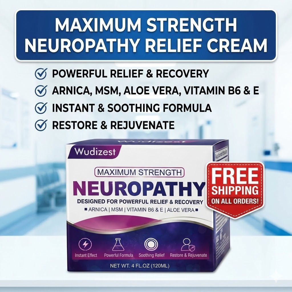 Max Strength Neuropathy Relief Cream Numbing Pain Treatment Arnica MSM 4oz