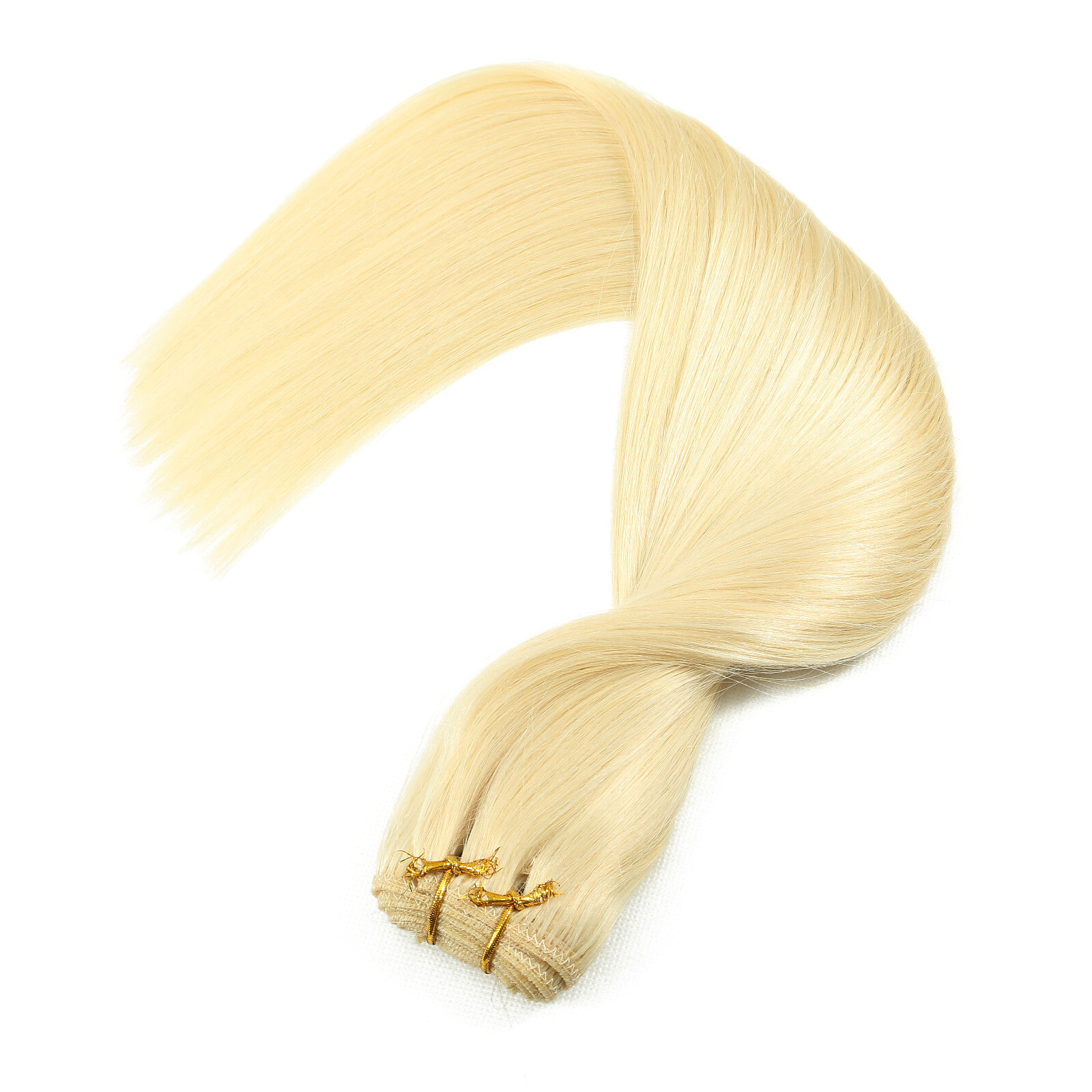 Double Weave Sew in Hair Extensions Weft Brazilian Remy Human Hair Full Head100g