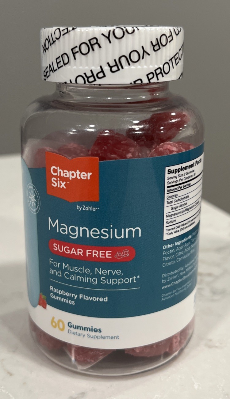 Chapter Six Magnesium Sugar Free 60 Gummies -2 per serving EXP 5/27