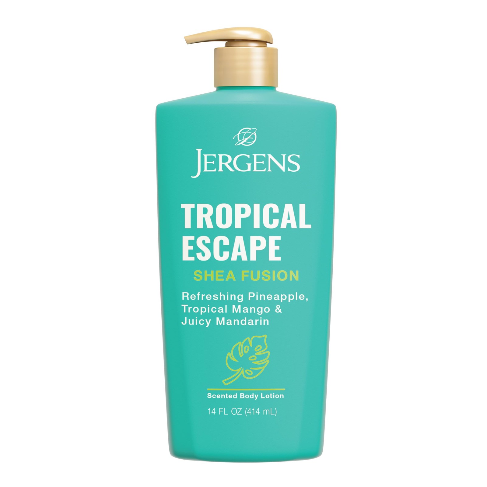 Jergens Shea Fusion Tropical Escape Body Lotion, 14 Fl Oz (Pack of 1)