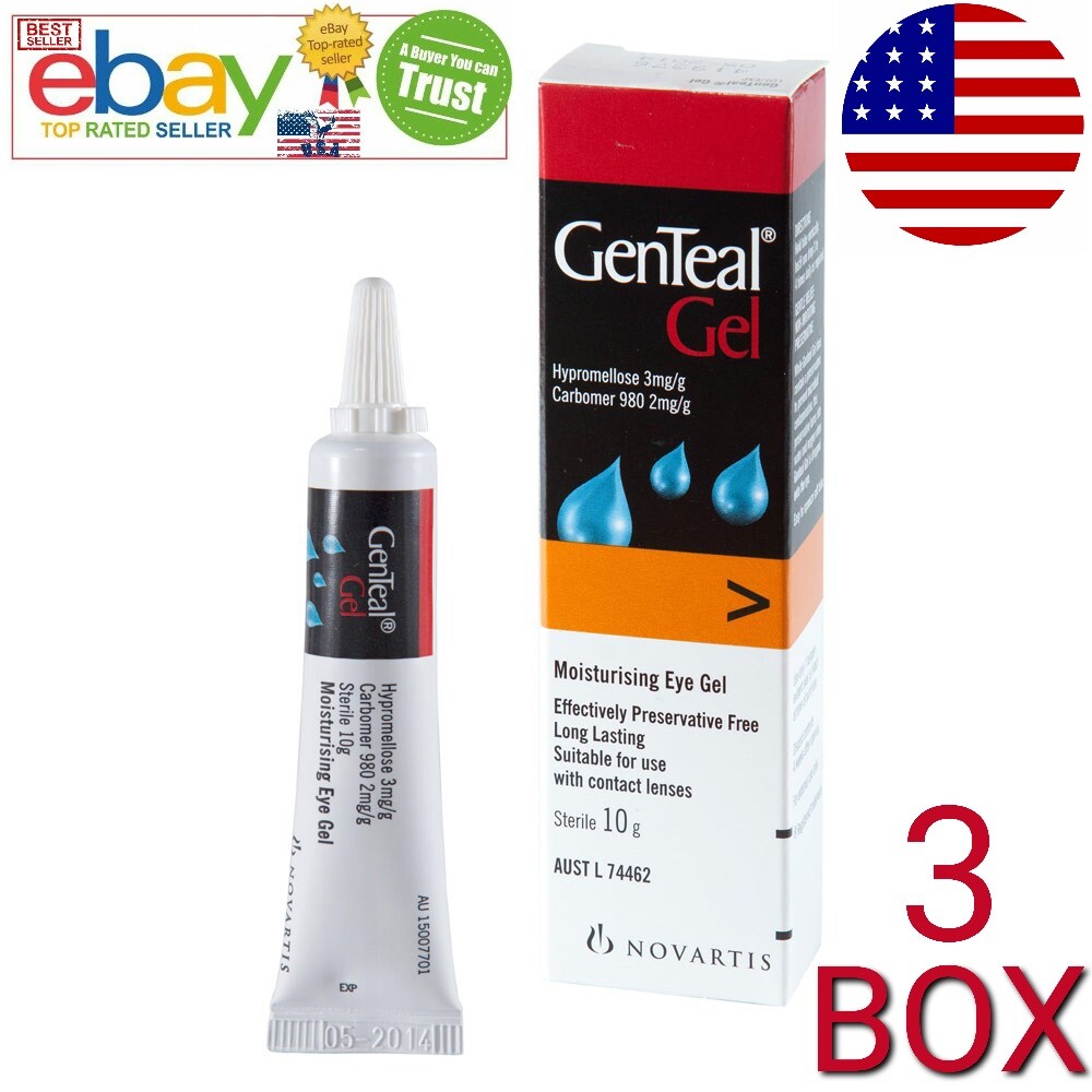 BRAND NEW 3 Pack Exp2025 OFFICIAL Genteal Gel Dry Eye Relief Lubricant 30g FRESH