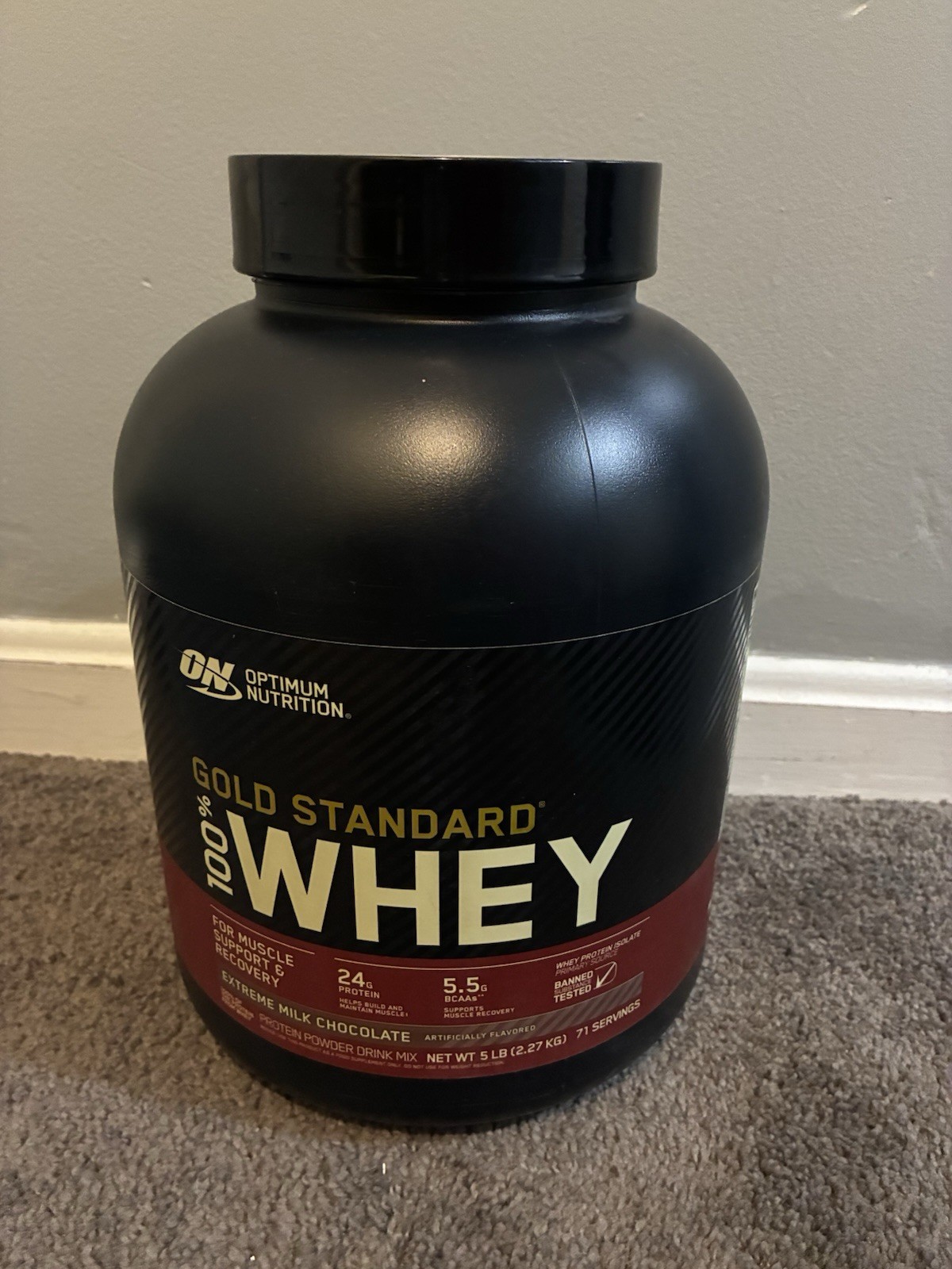 0N OPTIMUM NUTRITION GOLD STANDARD 100% WHEY PROTEIN 5LB EXTREME MILK CHOCOLATE