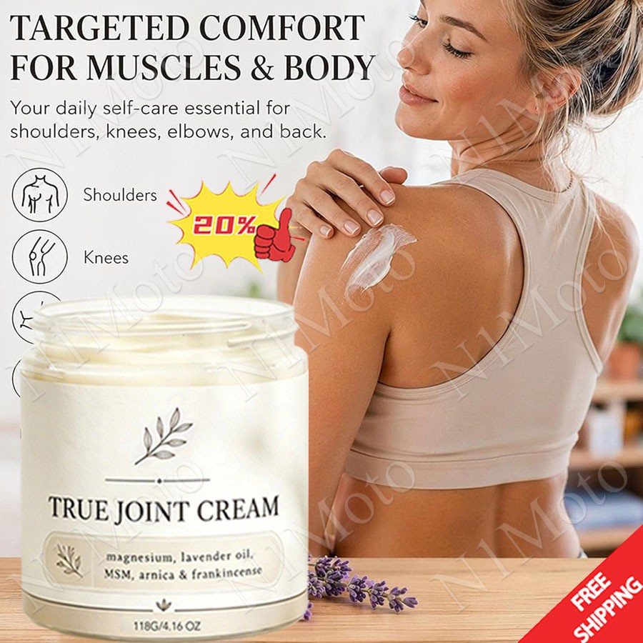 Organics True Joint Cream, Moisturizing Massage Cream for Body Joints🔥
