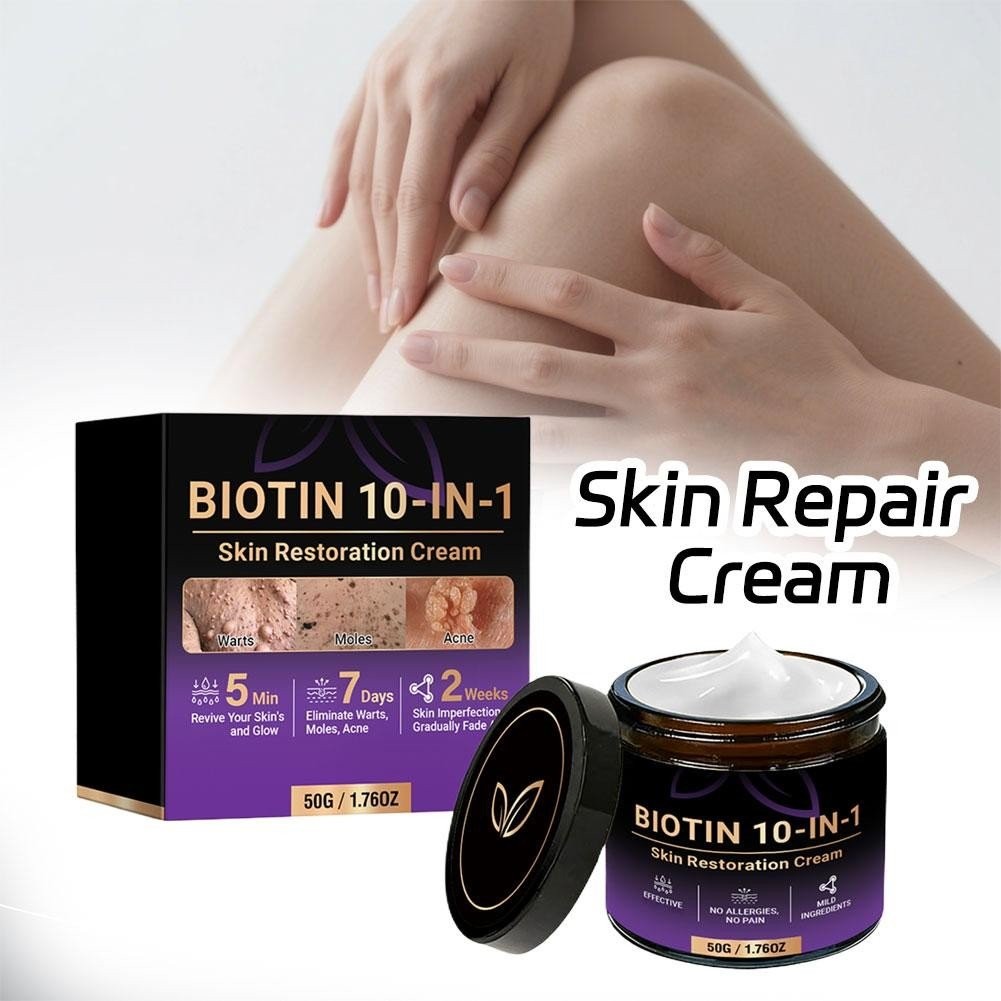 Biotin 10-in-1 Skin Restoration Cream, 2026 Professional Skin Treatment Cream