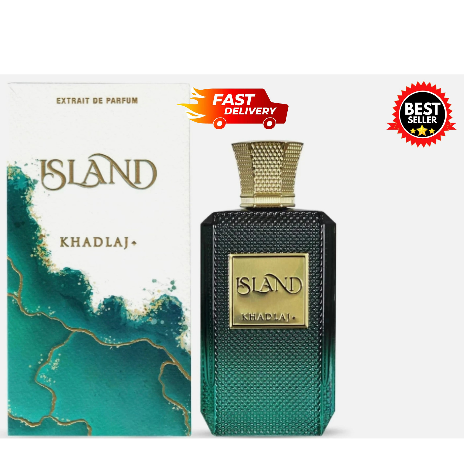 Khadlaj Island Extrait De Parfum Spray for Unisex 3.4 oz/100ml