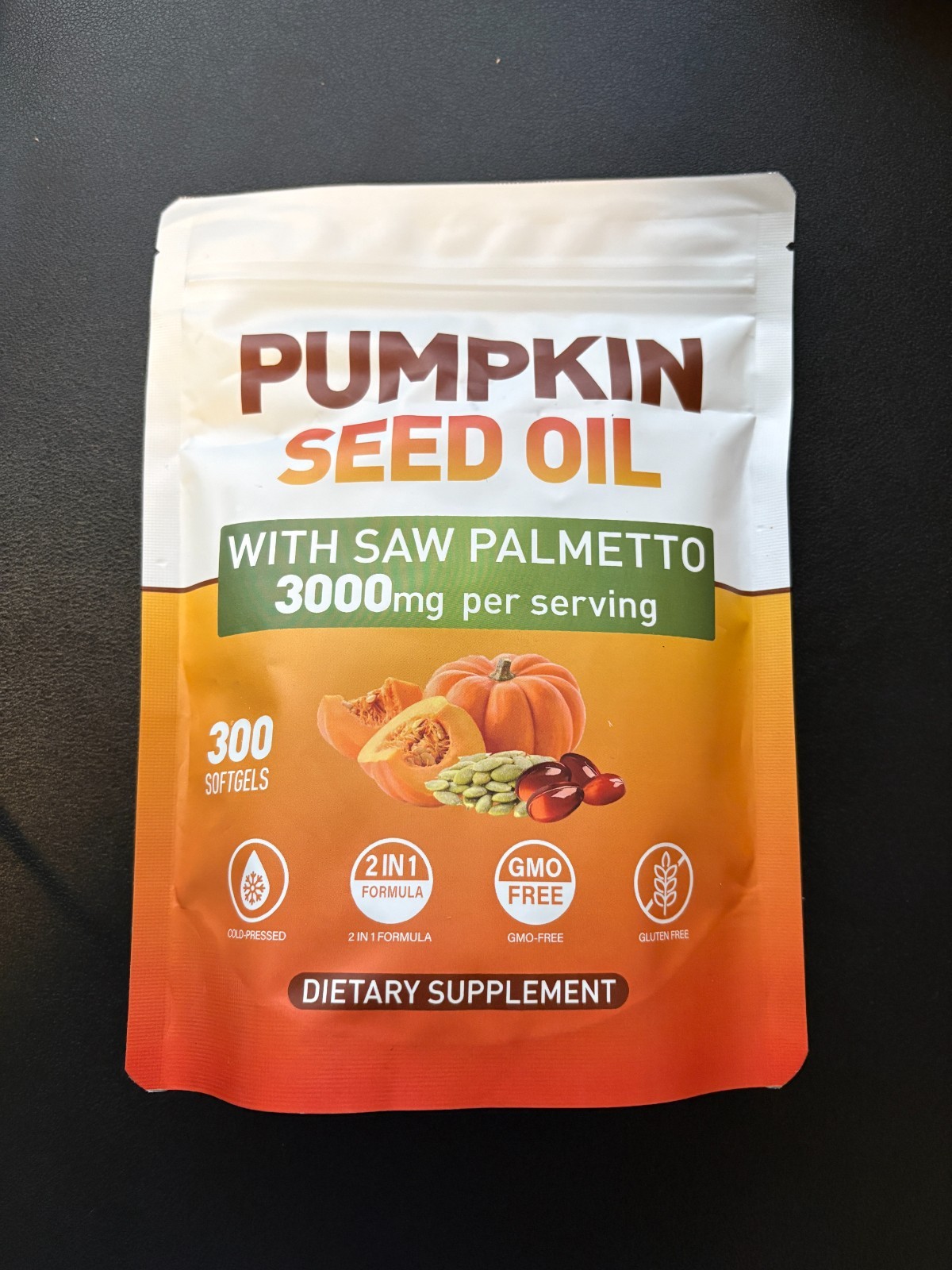 pumpkin seed oil capsules with saw palmetto