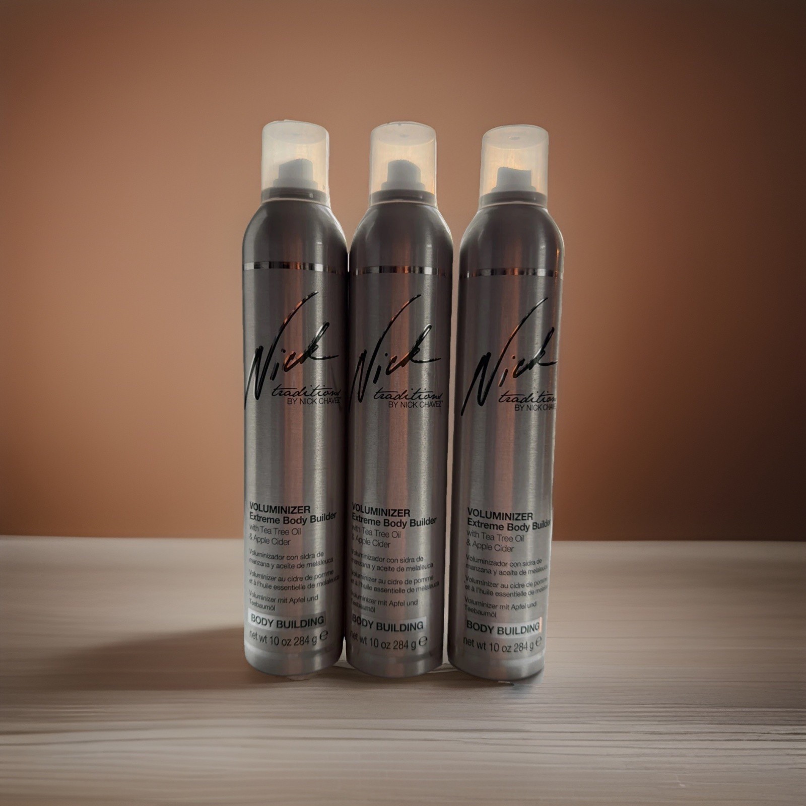 3 x Nick Chavez Traditions Voluminizer Extreme Body Builder 10 oz DISCONTINUED
