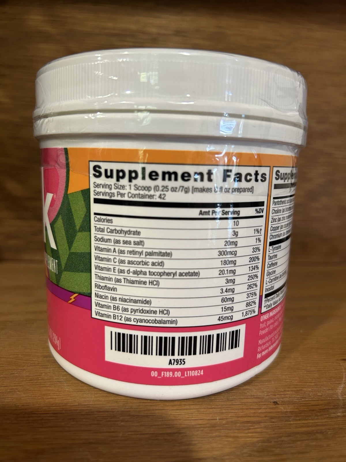 AdvoCare Spark Energy Drink Mix Powder Passion Orange Guava 42 Servings 7g
