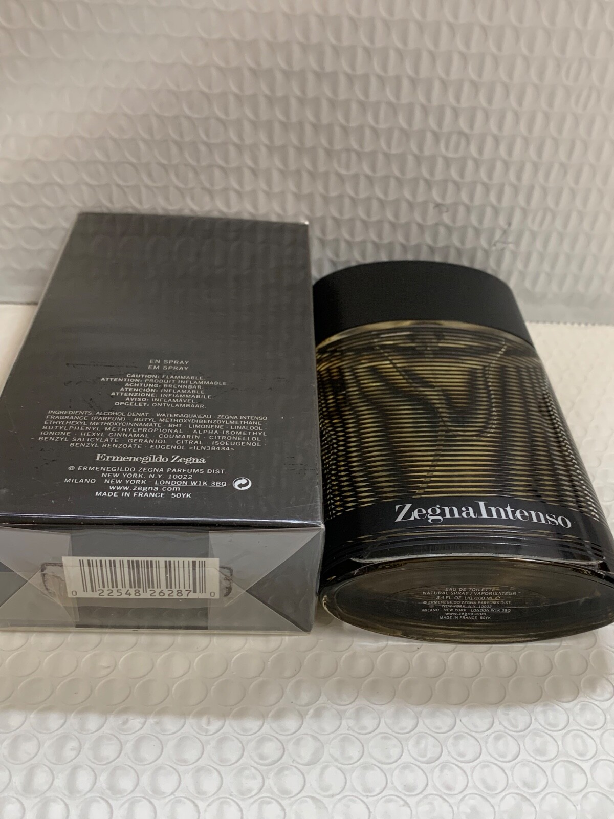 Zegna Zegna Intenso EDT Men 3.4 oz 100ml Spray ORIGINAL FORMULA IN SEAL BOX RARE