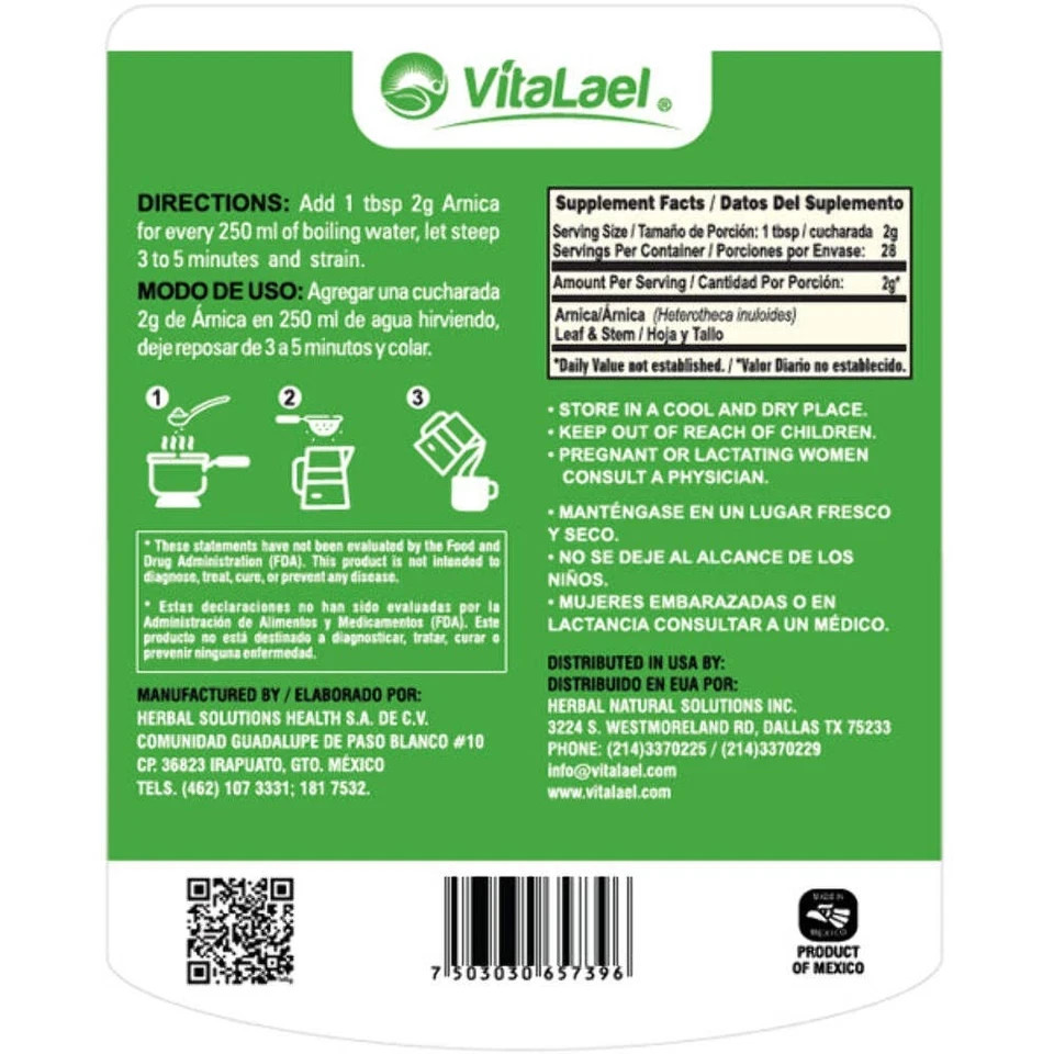 Arnica Tea Infusion – Natural Muscles & Joint Relief – AntiInflammatory Support