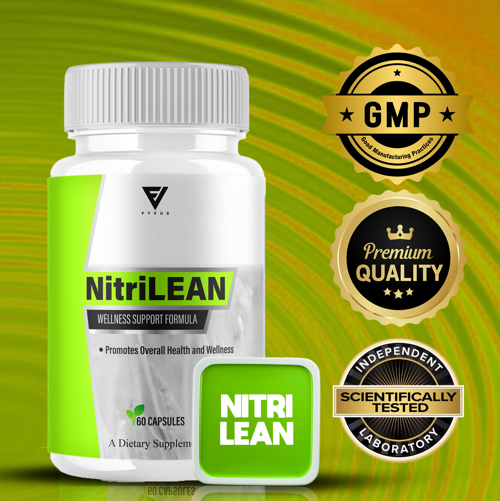 (3 Pack) Nitrilean Capsules Nitri Lean Wellness Supplement Pills (180 Capsules)